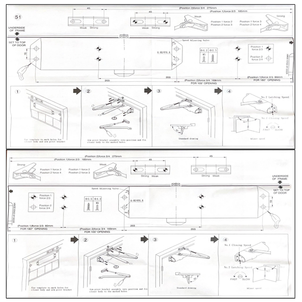 門弓器 YALE 耶魯 1802H 可調式 黑色 霧黑 外停 外檔 2-4號 EN2-EN4 Yale, , large