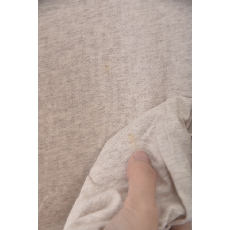 (L) lativ質感棉質純棉杏色短袖上衣二手衣, , large