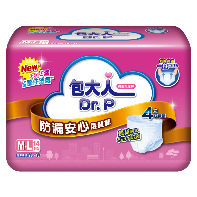 Dr.P Pants Plus M-L(6x14s), , large