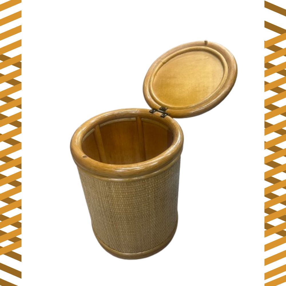 GS MALL 直筒鼓椅 收納椅 米桶造型 手工編製 藤椅 收納椅 儲物椅 椅凳 藤製椅 米桶椅, , large