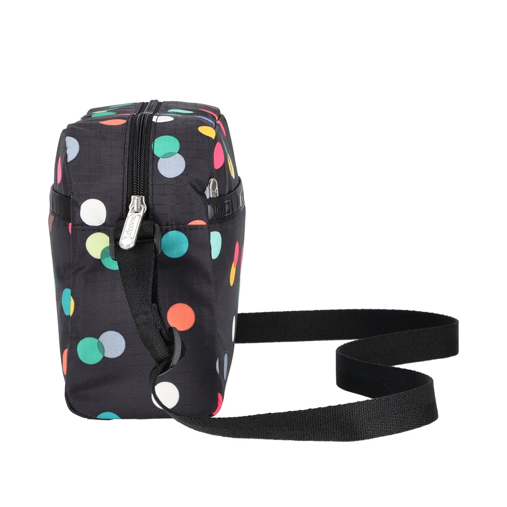 |快速出貨|Lesportsac Daniella Crossbody 輕便拉鍊斜背包/ 圓點漂浮氣球 黑色, , large
