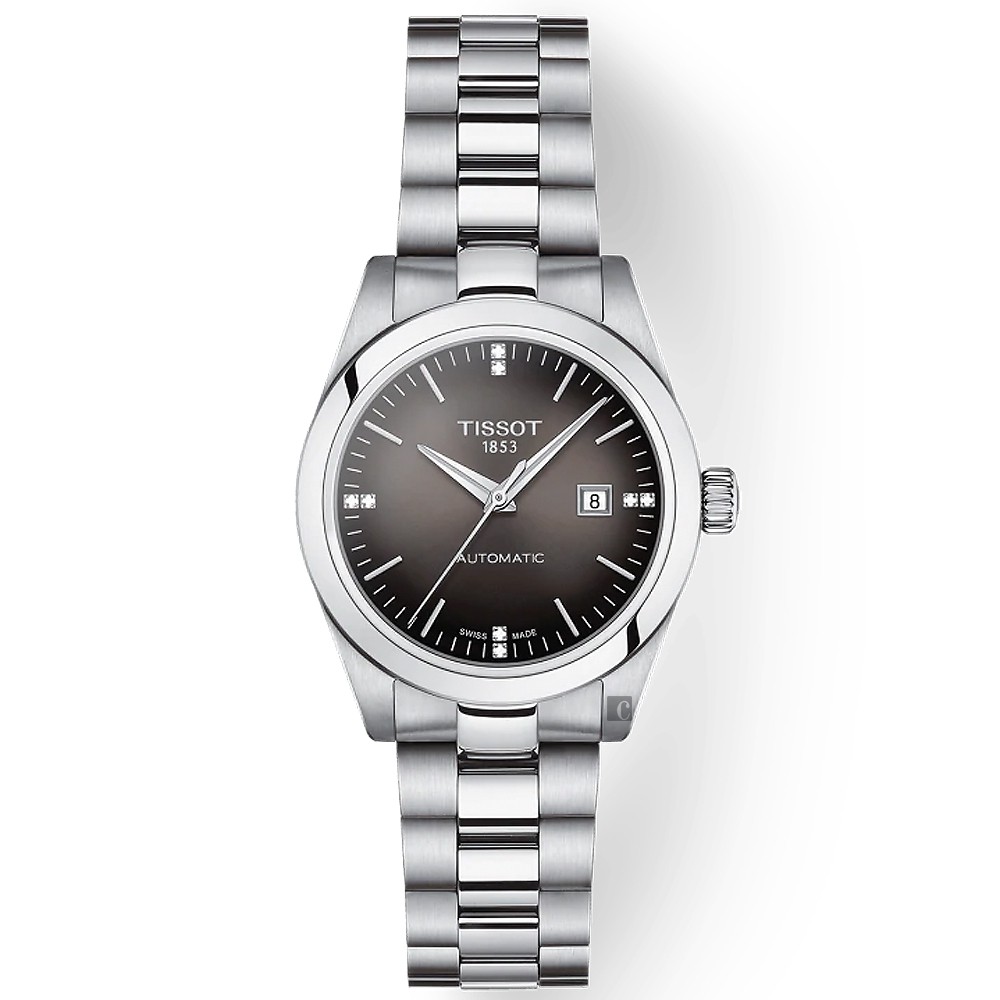 TISSOT 天梭 T-MY LADY 真鑽機械女錶-29.3mm T1320071106600, , large