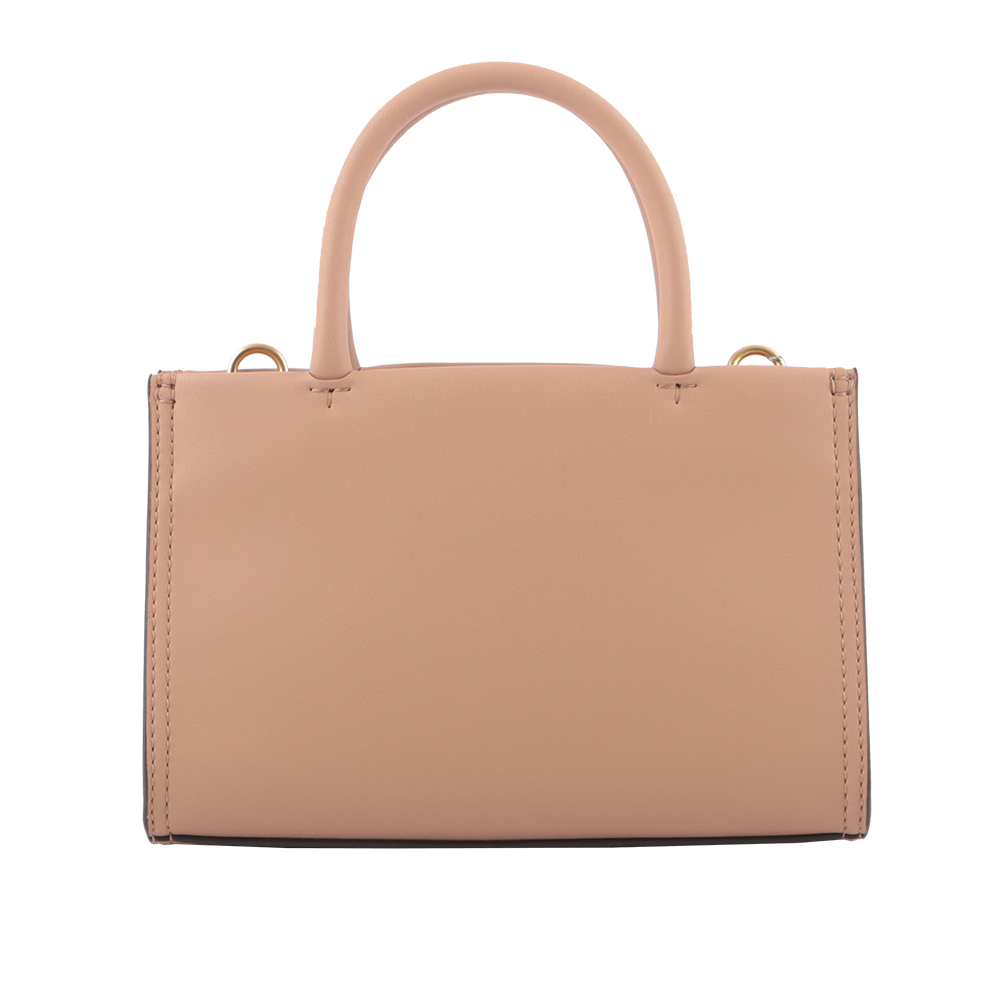 Tory Burch Ella 圓形標誌牛皮迷你二用托特包/藕粉色, , large