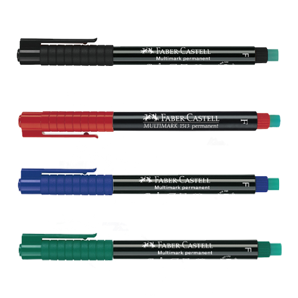 【Faber-Castell】輝柏 全能油性萬用筆 F 黑/藍/紅/綠色10支入/ 盒 151399/151351/151321/151363  -  多款可選, , large