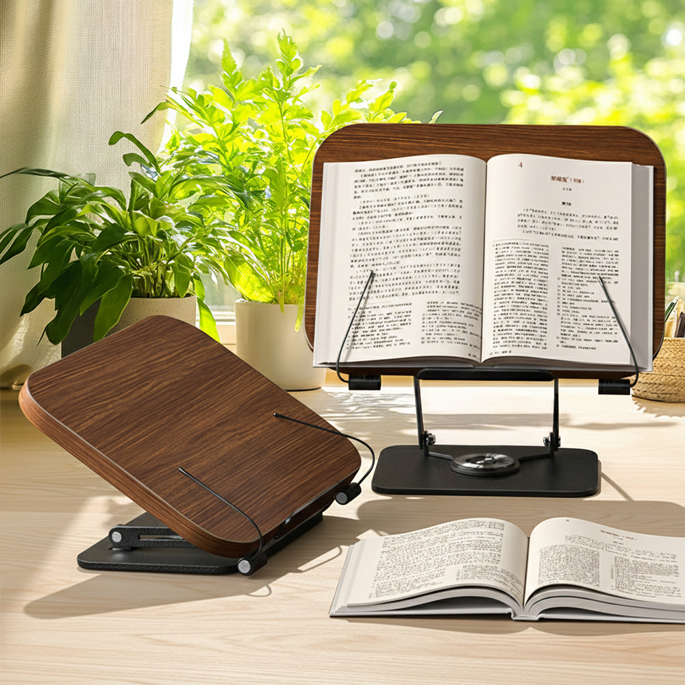 Rotatable Wooden Reading Stand