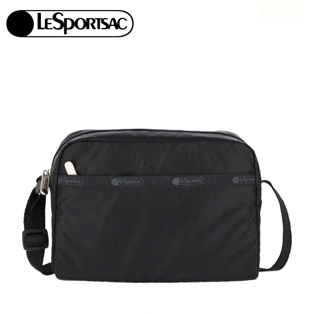 LeSportsac Daniella Crossbody 輕便拉鍊斜背包 送禮-永恆黑