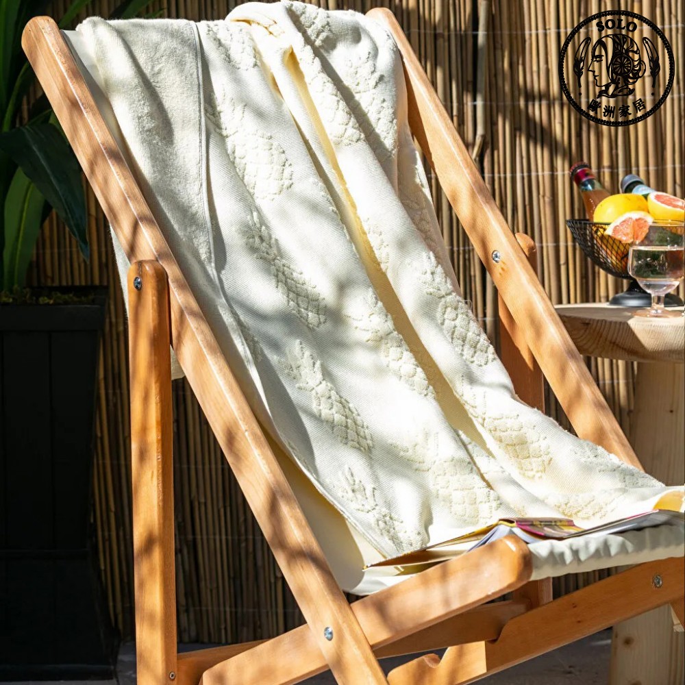 【SOLO Vintage】LCW Home 70x140cm Yellow Pineapple Bath Towel 100% Cotton Made in Turkey