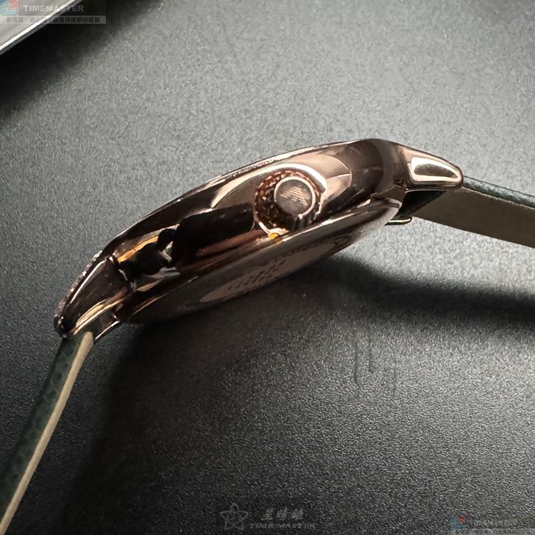 [星晴錶業]ARMANI手錶,32mm,AR00072墨綠色錶面玫瑰金錶殼綠真皮皮革錶帶款, , large