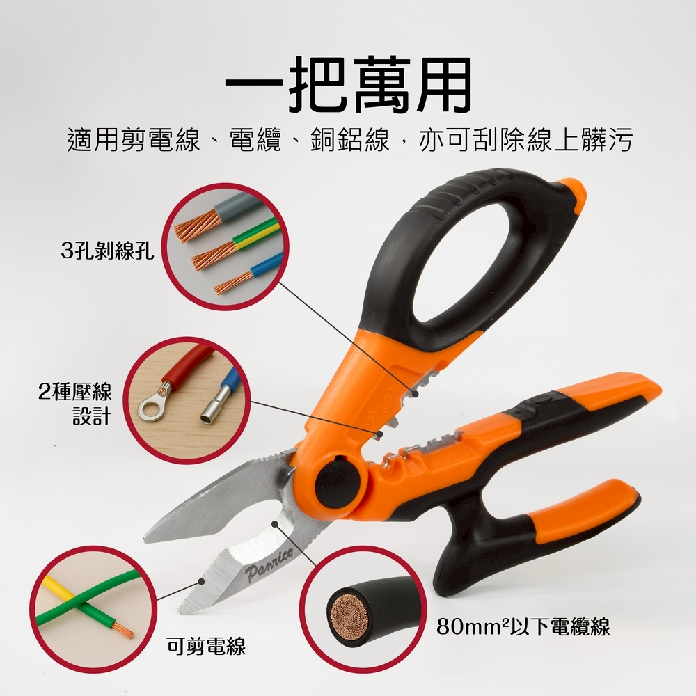 5 IN 1 MULTI-FUNCTION PROFESSIONAL ELECTRICIAN SCISSORS, , large