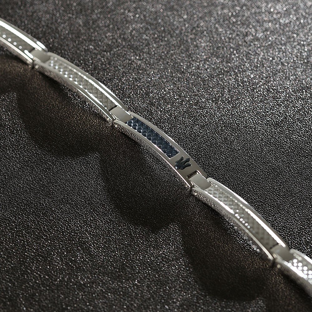 MASERATI 瑪莎拉蒂 Iconic 三叉戟經典不鏽鋼手鍊 禮物 JM423AVD22, , large