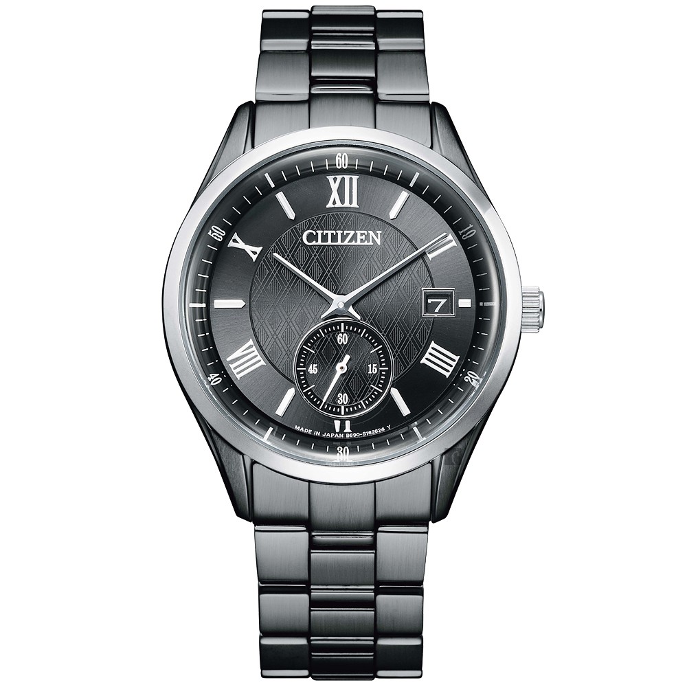 CITIZEN 星辰  光動能小秒針手錶-38.5mm(BV1125-97H)
