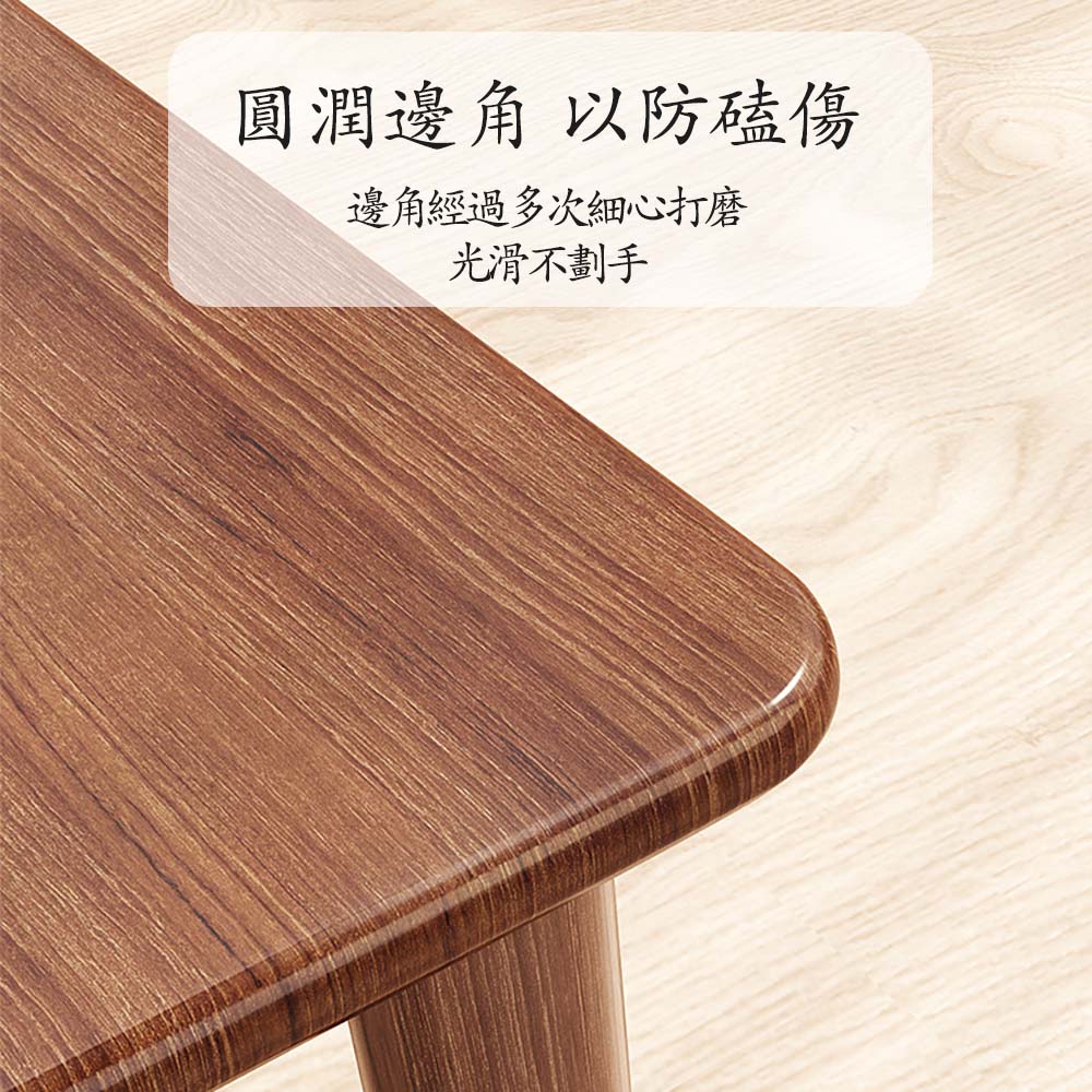 HABABY 環安家居全實木櫸木木色小凳子圆形, , large