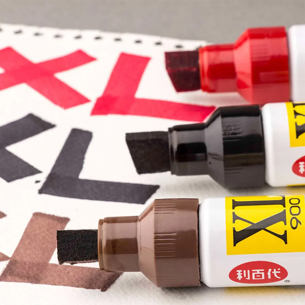 【龍品文創】利百代 900XL特大斜寬尖嘜克筆-黑-1支入, , large