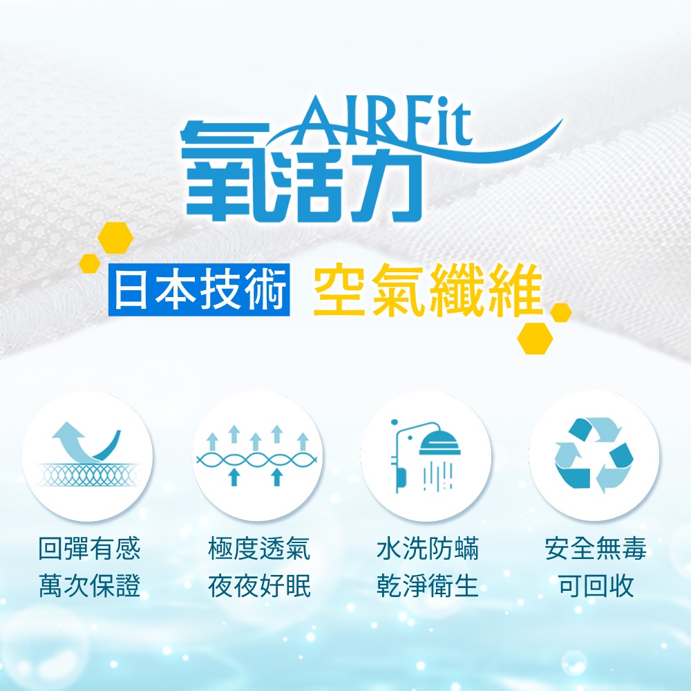 【日本旭川】AIRFit氧活力極致涼感空氣座墊 水洗坐墊 涼墊 涼坐墊 日本技術 3D立體透氣, , large