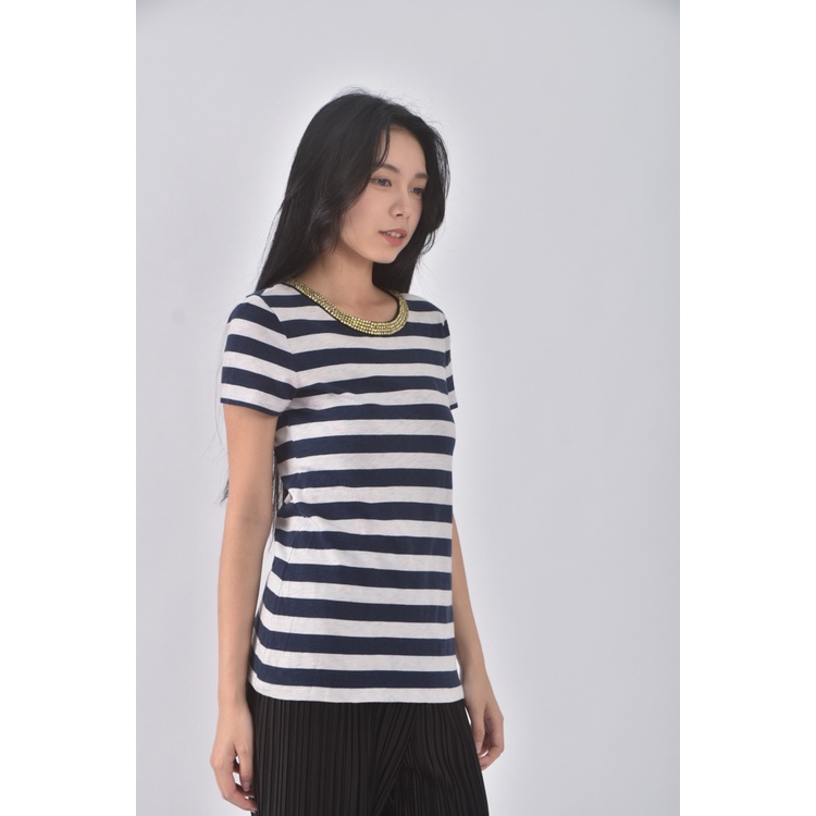 (S) juicy couture圓領藍色短袖上衣二手衣, , large
