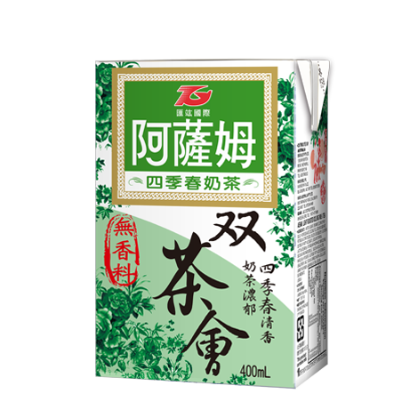 阿薩姆奶茶系列400mlx6入 ( 四季春奶茶口味 ) 好喝香濃👍, , large