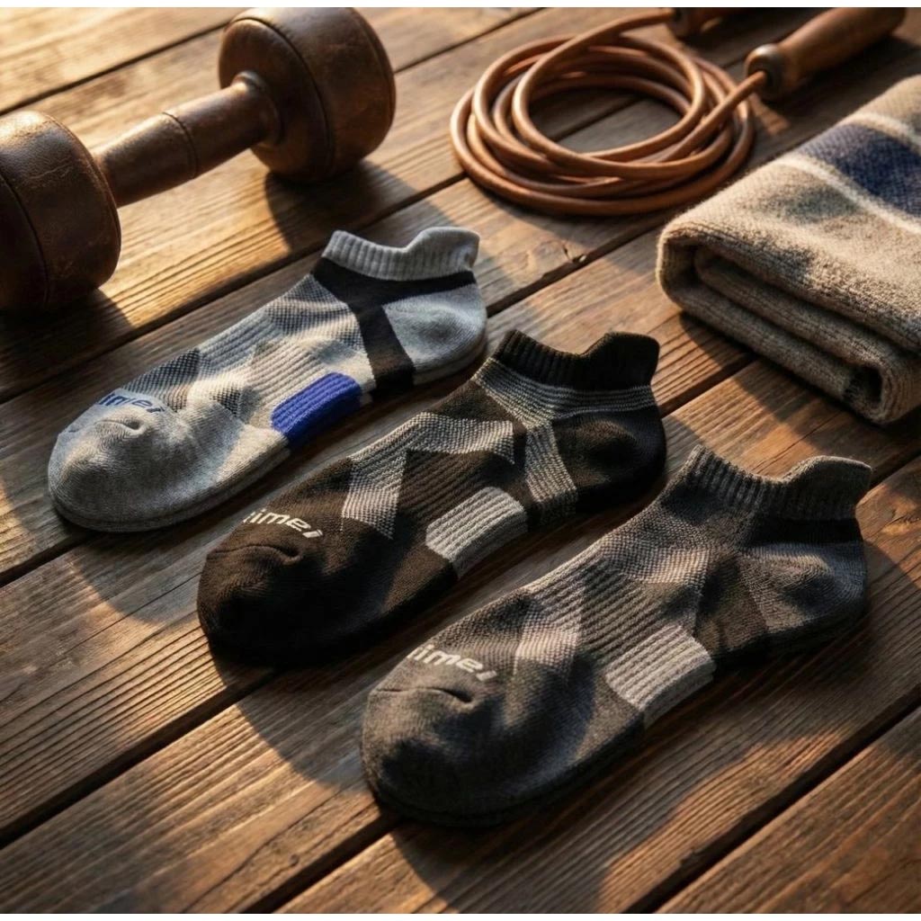 [Kaimei Cotton Industry] 6 pairs set, random and excellent, MIT made in Taiwan, top-notch sweat-absorbent and deodorant, small ears, boat-shaped arch socks, sports socks, thickened and deodorized, 24-28cm, , large