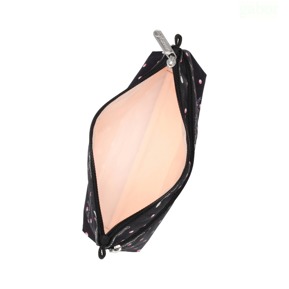 LeSportsac Cosmetic Clutch 雙層拉鍊收納化妝包 送禮-粉色點滴, , large