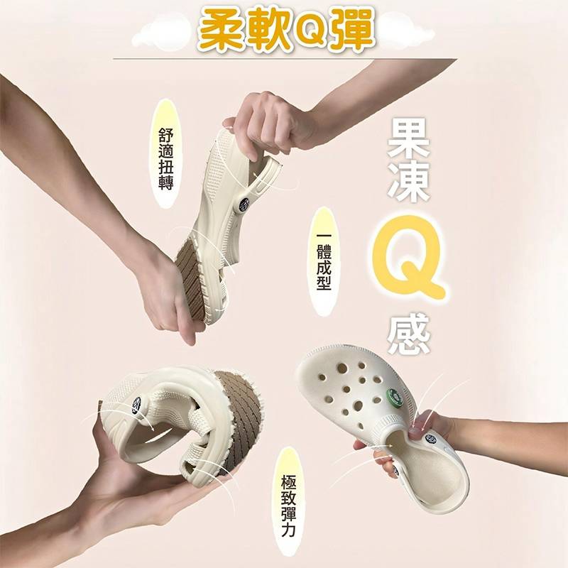 (eShoes) Banjia Home - Taqu Outdoor Non-Slip Slippers, Anti-Slip Slippers for the Elderly, Gardener's Shoes, Crocs, Plain White, 24CM, , large