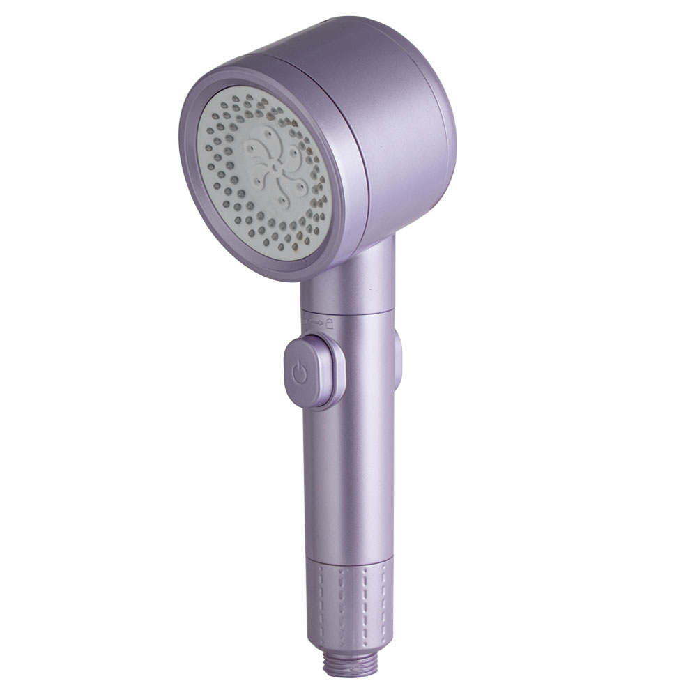 Three-section shower head, 丁香紫, large