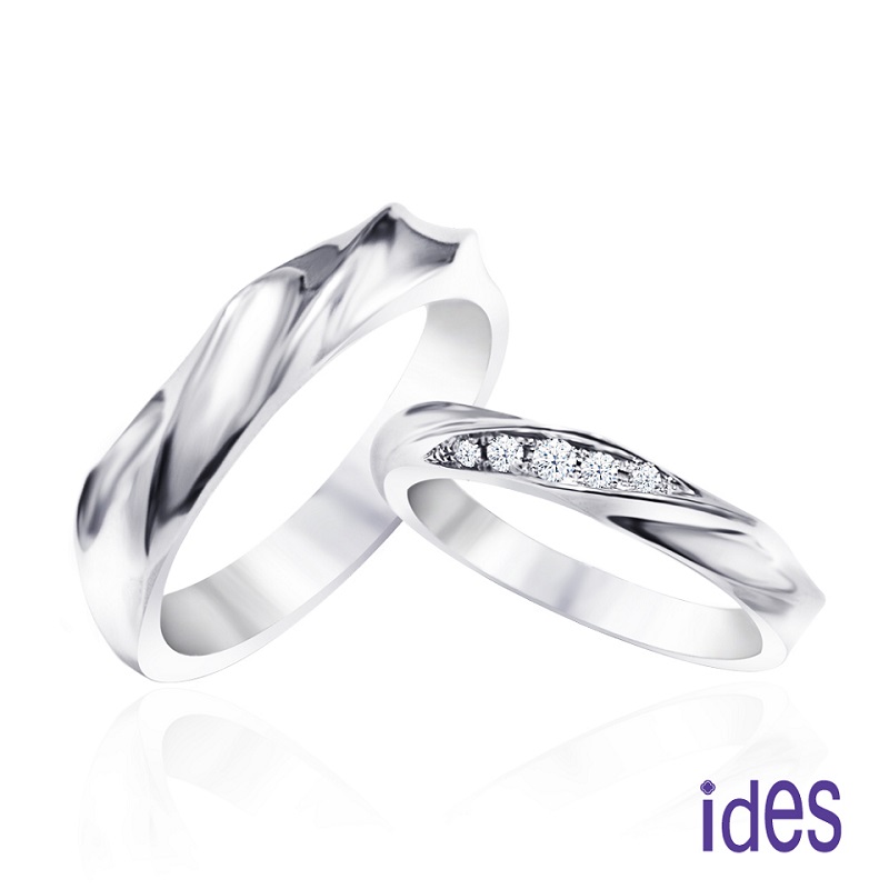 [ides愛蒂思] 情人禮 歐風精品設計系列14K金對戒情侶戒鑽石對戒/珍愛, , large