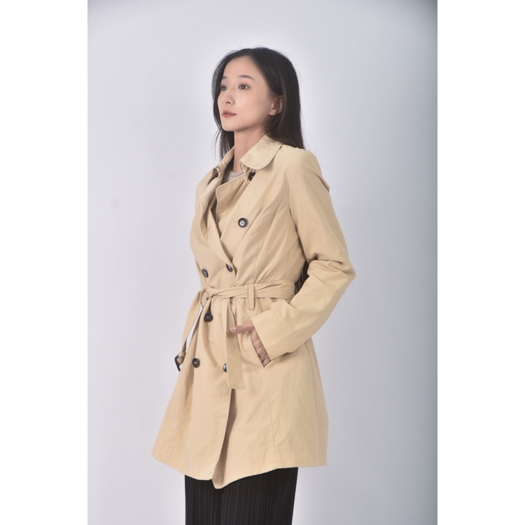 (M) united colors of benetton質感風衣杏色外套二手衣, , large