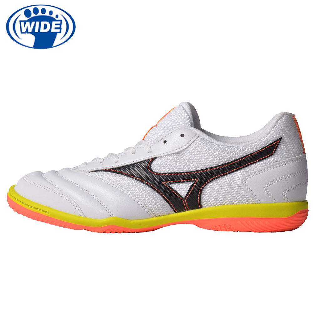 MIZUNO MRL SALA CLUB IN 白黑 成人室內足球鞋 平底足球鞋 寬楦 Q1GA230381 【樂買網】, , large