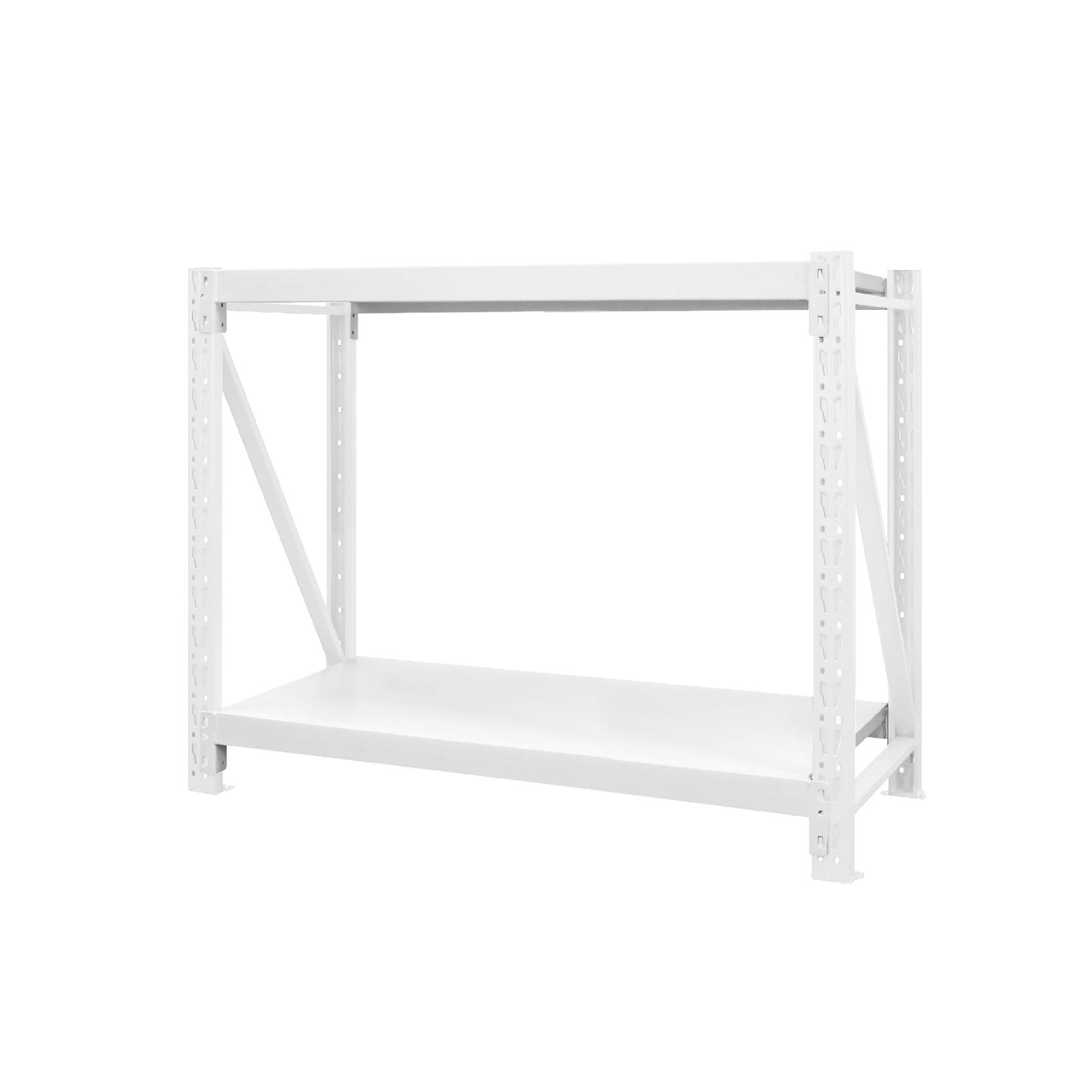 [佳格倉儲]輕型工作桌 | 深50x寬100x高80 cm (共2層) 白 | DIY組裝商品, , large