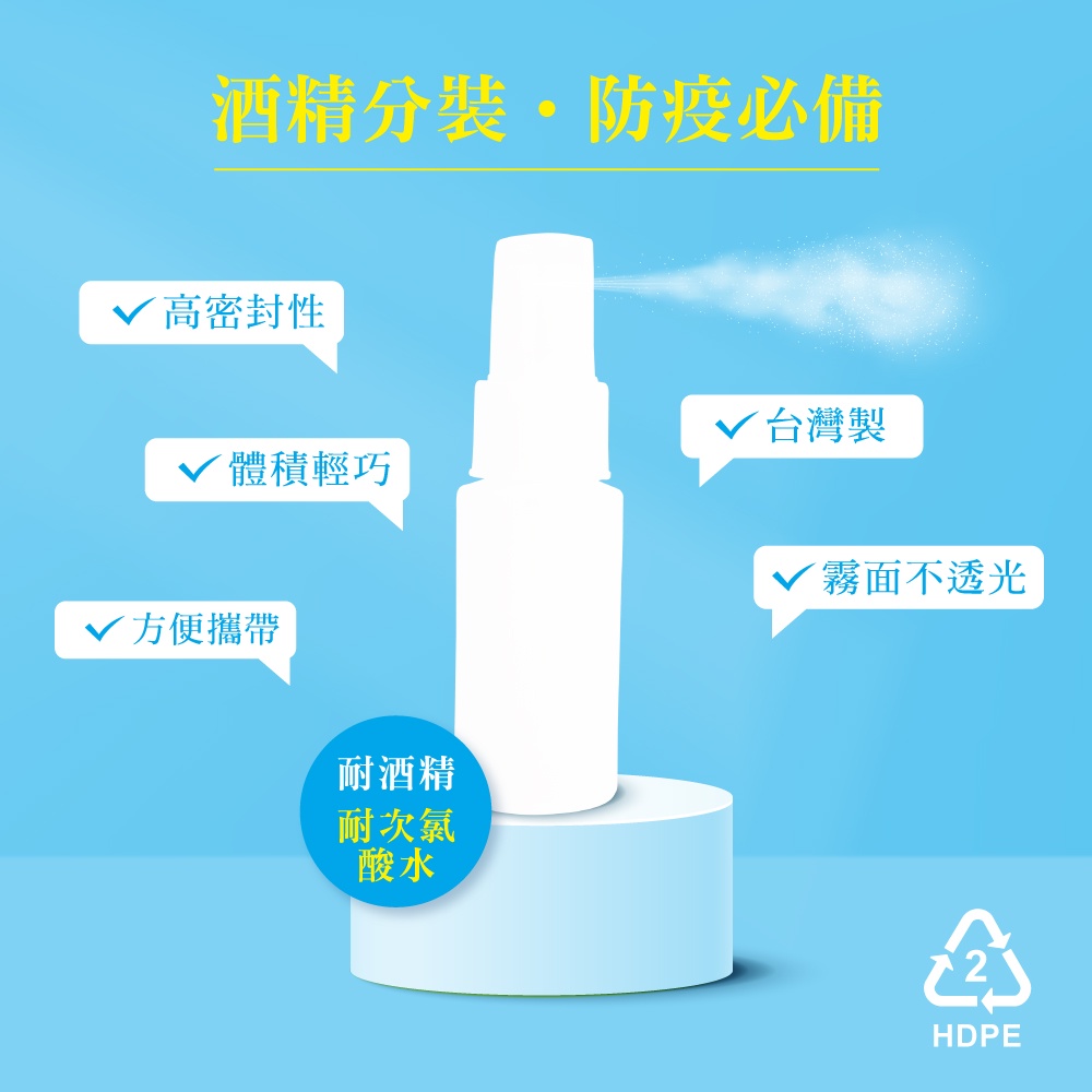 【千康購物網】Traveler 多功能噴瓶-霧白50cc 1入 HDPE【防疫商品】隨身瓶, , large