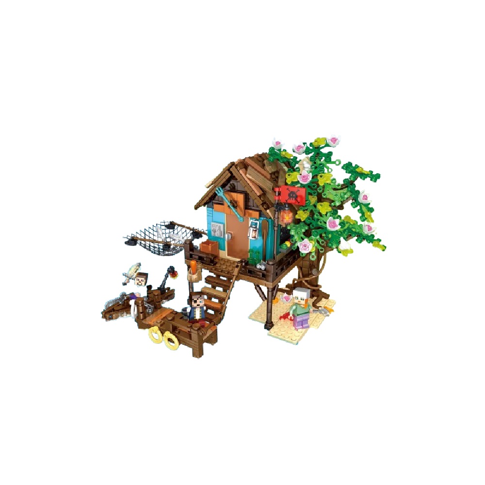  [Brick Republic]MG 1382 Minecraft Seaside Fish House (Educational Building Blocks), , large