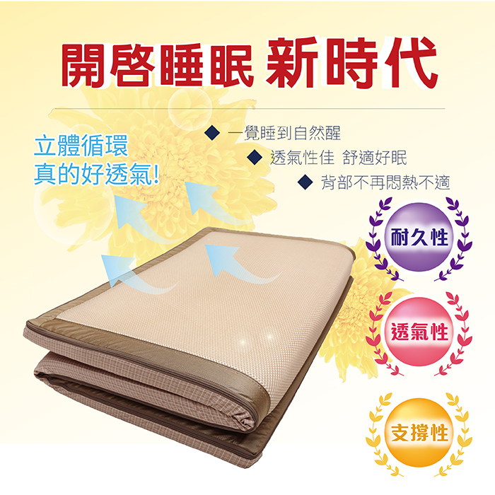 【多利寶寢具】VICTORIA_3D立體透氣雙人床墊(1入), , large