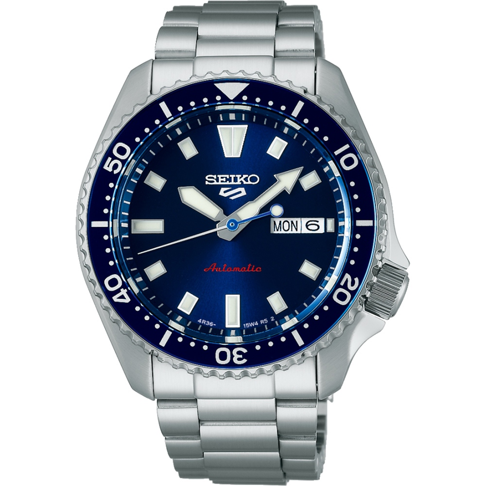 |預售|SEIKO 精工 5 Sports SKX 經典復刻機械錶-銀X藍 SRPL83K1/4R36-17K0B, , large
