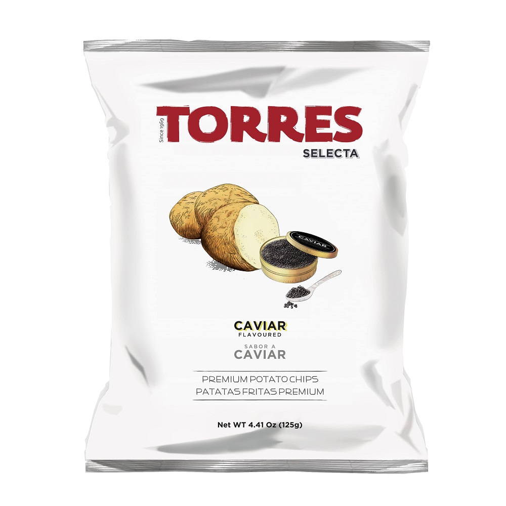 Torres Selecta Caviar Flavoured Chips, , large