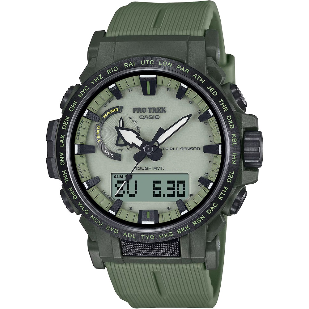 CASIO 卡西歐 PRO TREK 登山系列太陽能戶外手錶 送禮推薦 PRW-61LD-3
