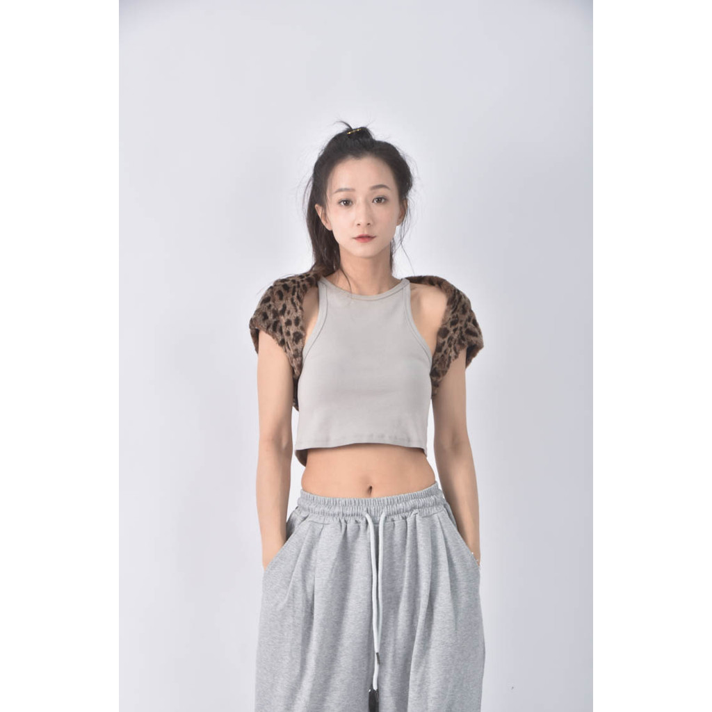 (XS（含）以下) baiter豹紋棕色罩衫二手衣, , large