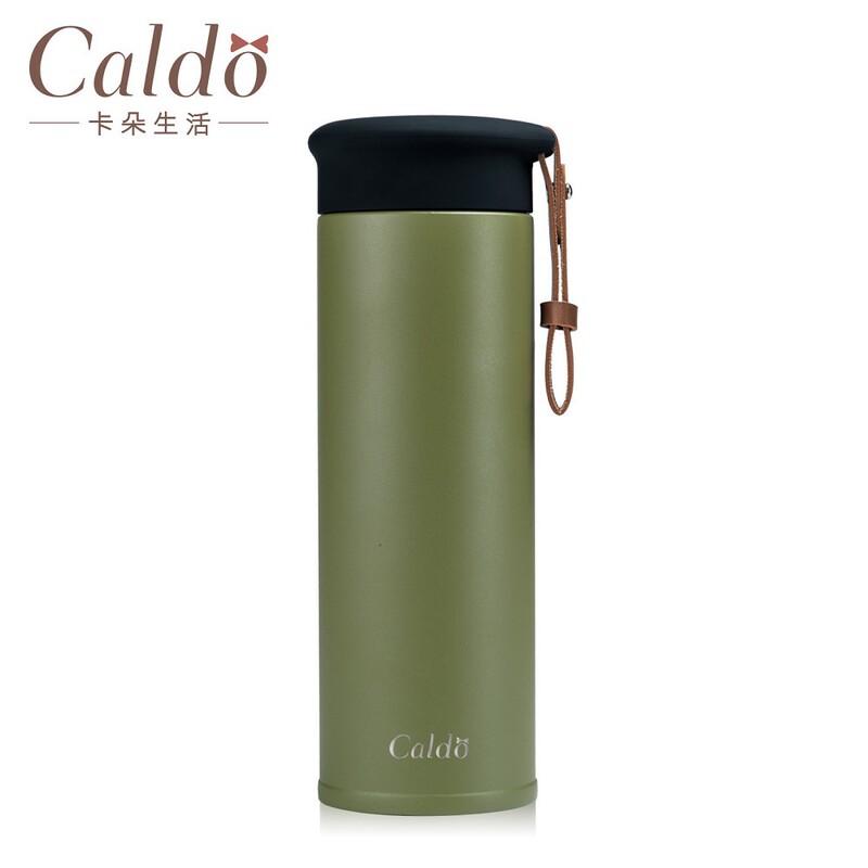 Caldo Artsy Stainless Steel Bottle 450ml - FM007 - Green, , large