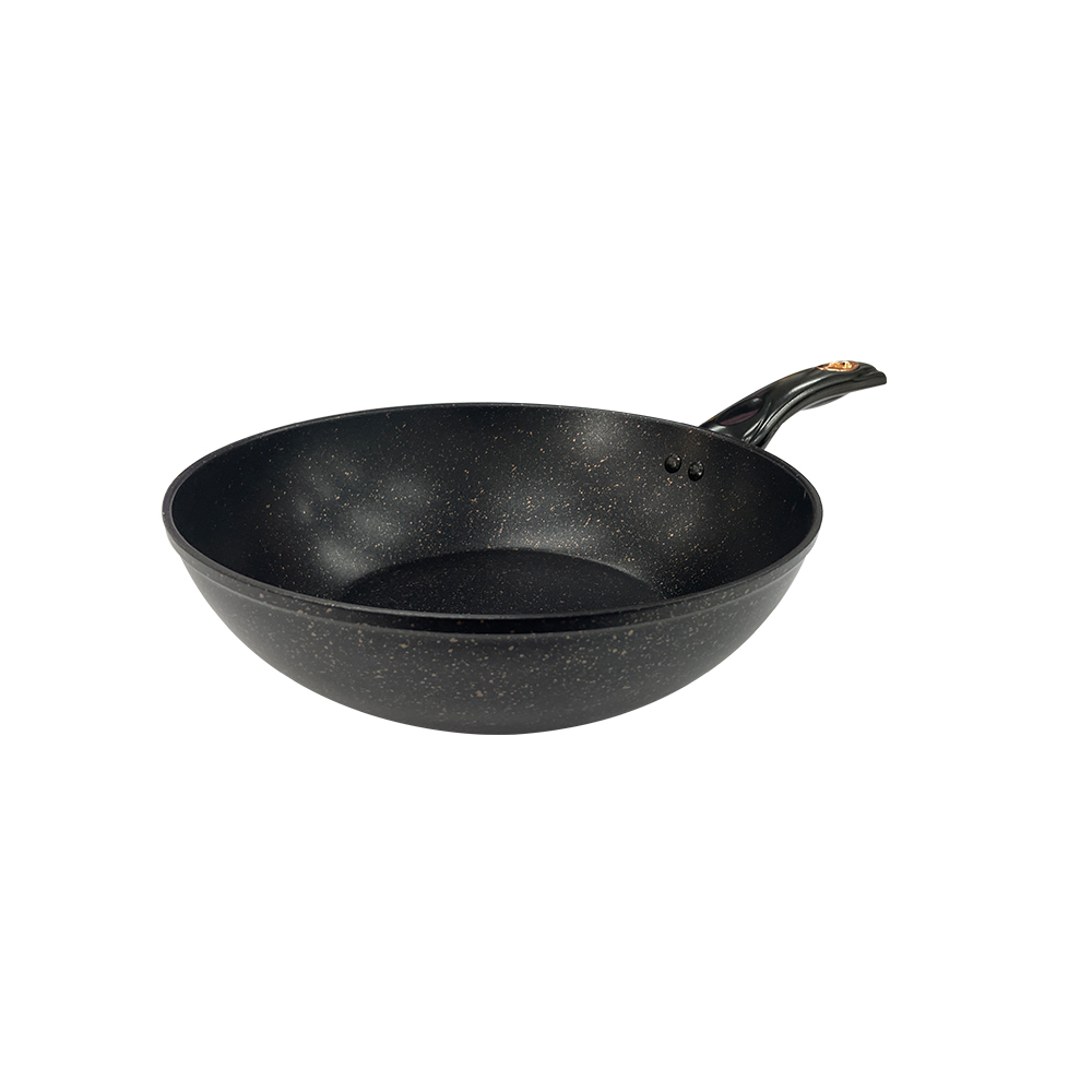 CLARE 可蕾爾 典鑽不粘炒鍋鑄造炒鍋IH無蓋 32cm-Leidea樂德兒