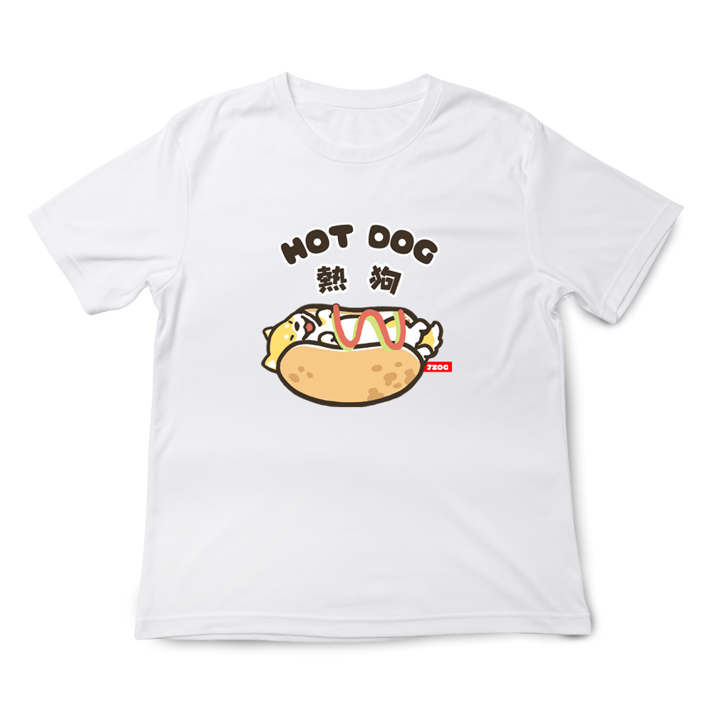 JZ TEE 柴犬-熱狗 印花短袖T恤, , large