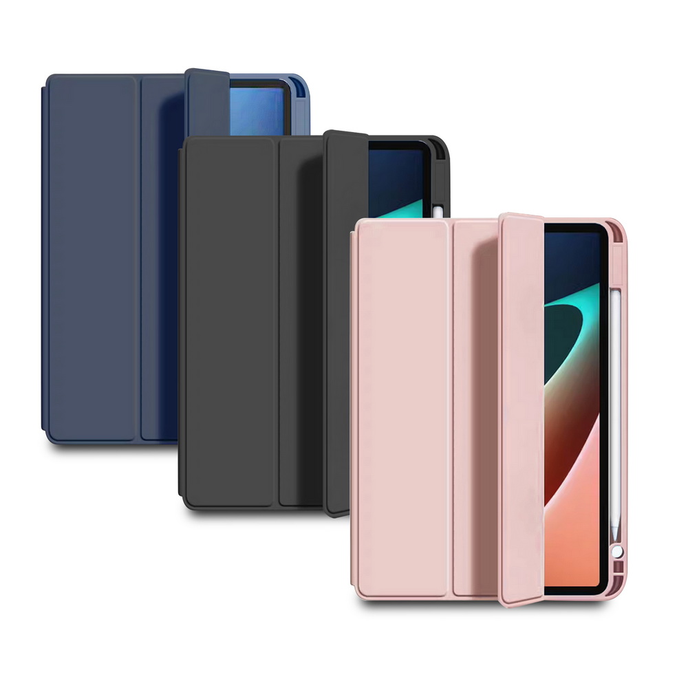 [MD62 Refined Tri-Fold] Xiaomi Pad 6/6 Pro 11-inch Tablet Protective Case (Built-in Pencil Slot), , large