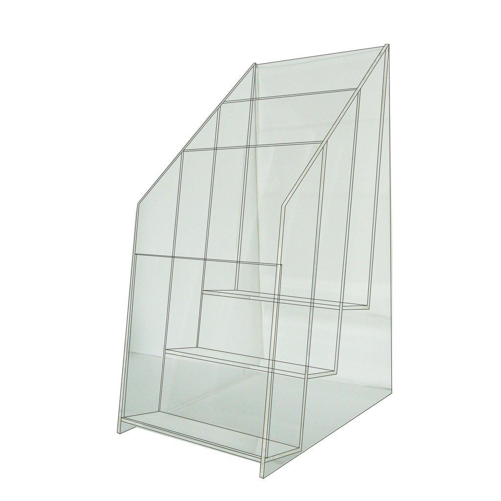 徠福 Life 信用卡DM型錄架/展示架(NO.1217)規格:12.3*25.5*16cm