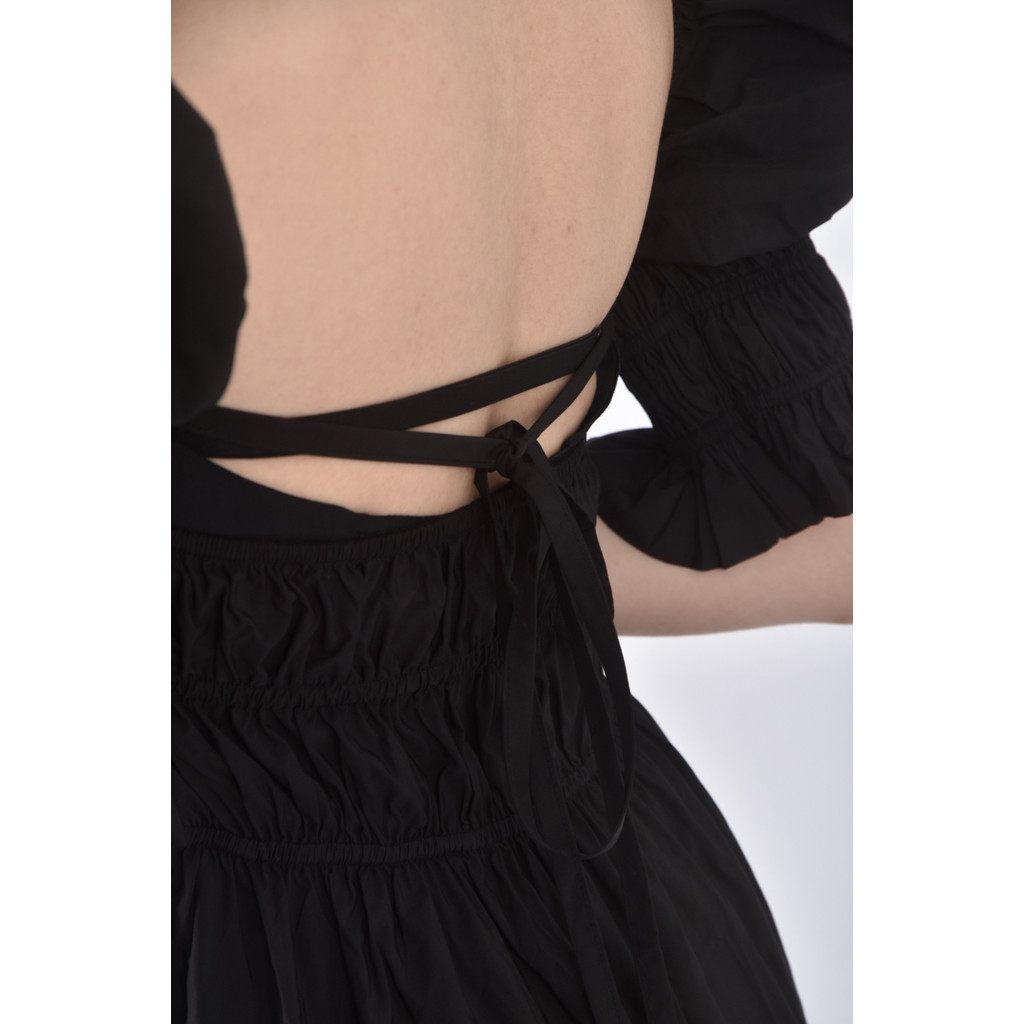 (S) 露背黑色洋裝二手衣, , large