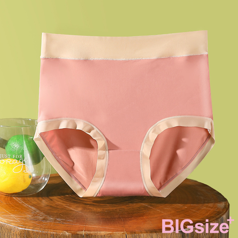 B+大尺碼-無痕冰絲抗菌內褲-黑/淺紫/紅-0303088, 72淺紫, large