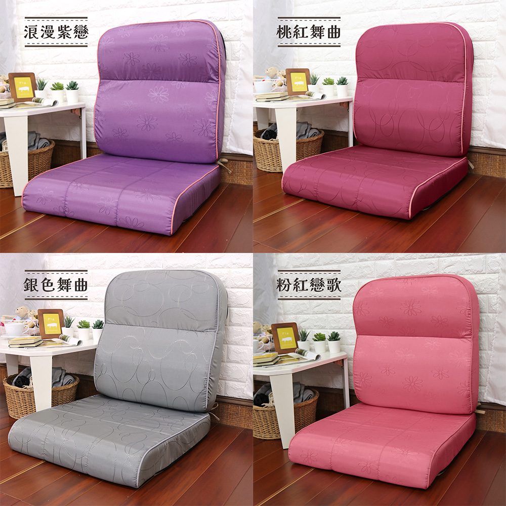 Minuet jacquard L-shaped sofa solid wood chair cushion, , large