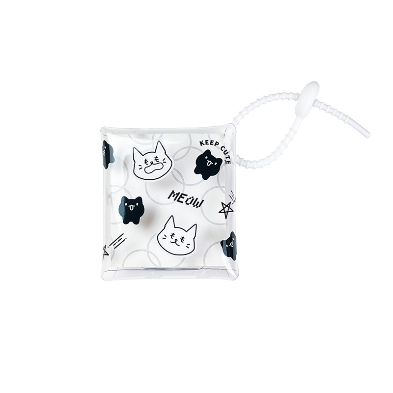 Looka Cat Mini Square Storage Pouch, , large