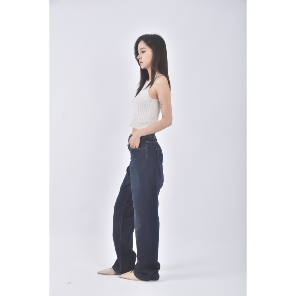 (XL) city jeans丹寧牛仔棉質藍色長褲二手衣, , large