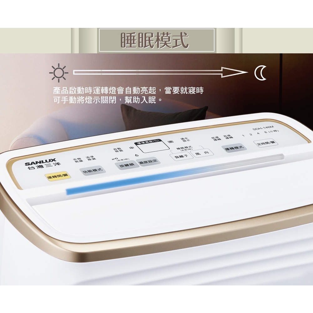SANLUX 台灣三洋 14L 一級清淨除濕機 SDH-146M, , large