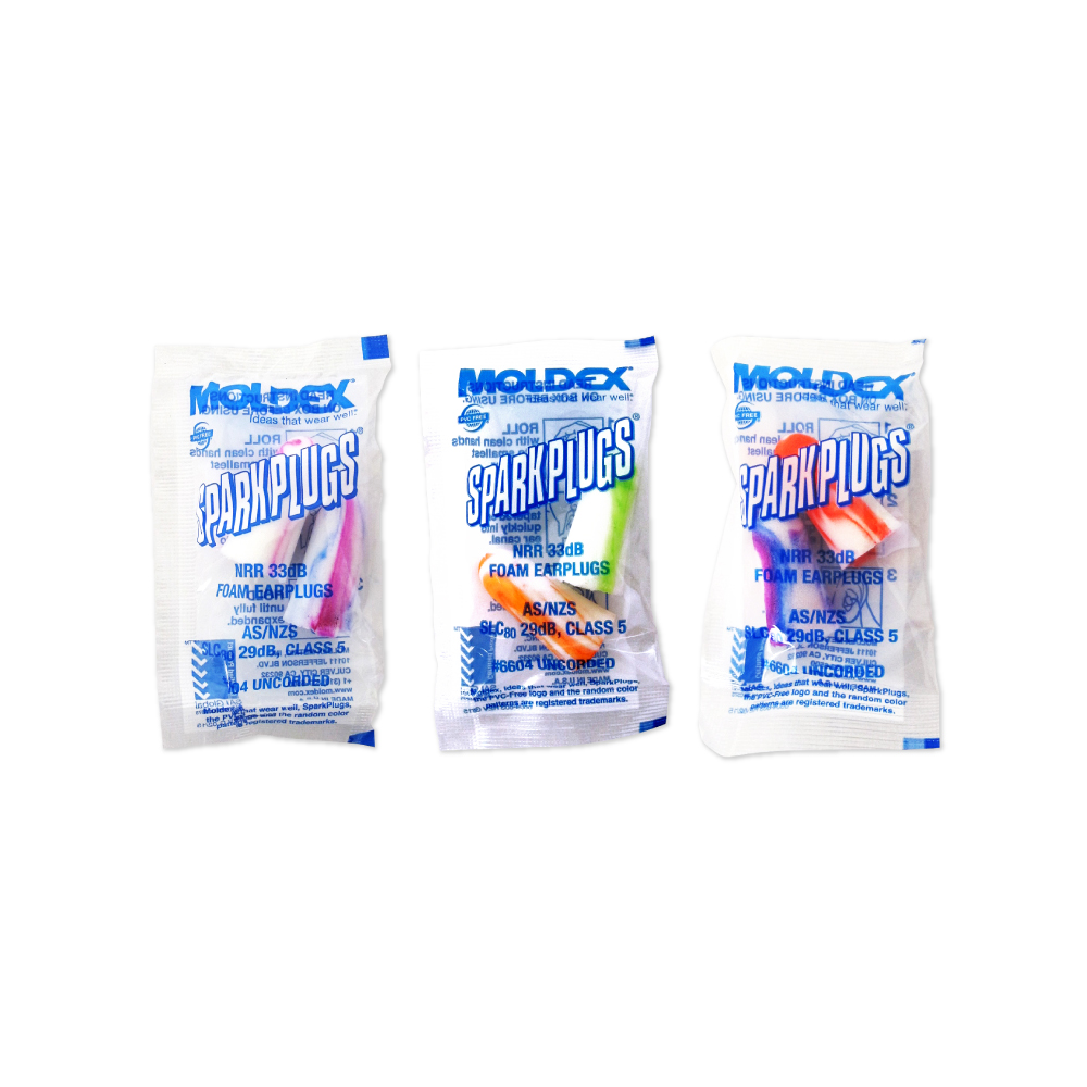 [日日好物](3包超值組)美國MOLDEX-SparkPlugs超柔軟PU慢回彈隔音靜音耳塞-型號6604不挑色炫彩版1對/包(NRR33dB降噪規格,露營助眠器,小耳道適用), , large