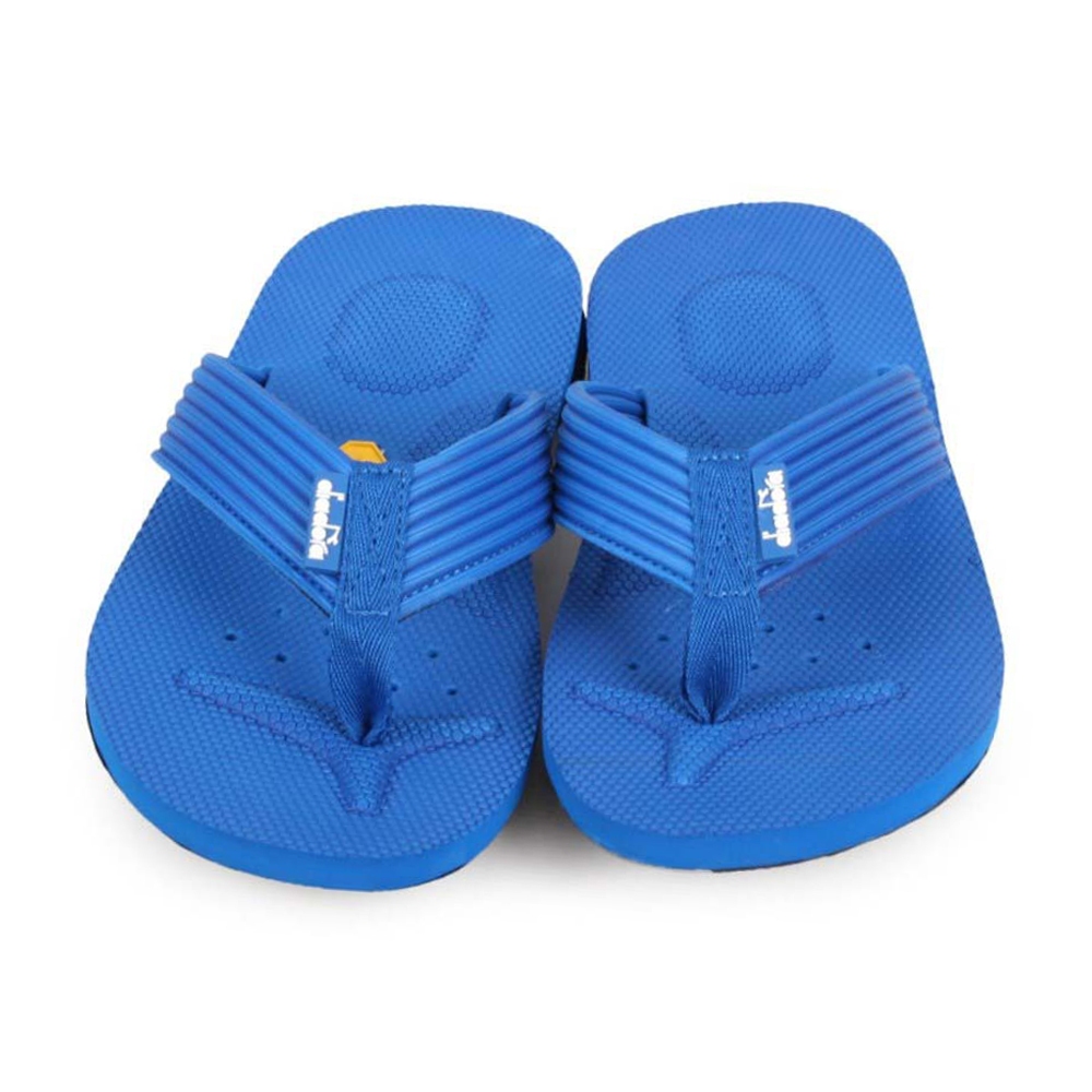 DIADORA迪亞多那 男人風運動拖鞋 人字拖 夾腳拖 休閒 逛街 居家 柔軟 吸震 透氣 排濕 散熱氣孔 防滑 黑 藍, , large