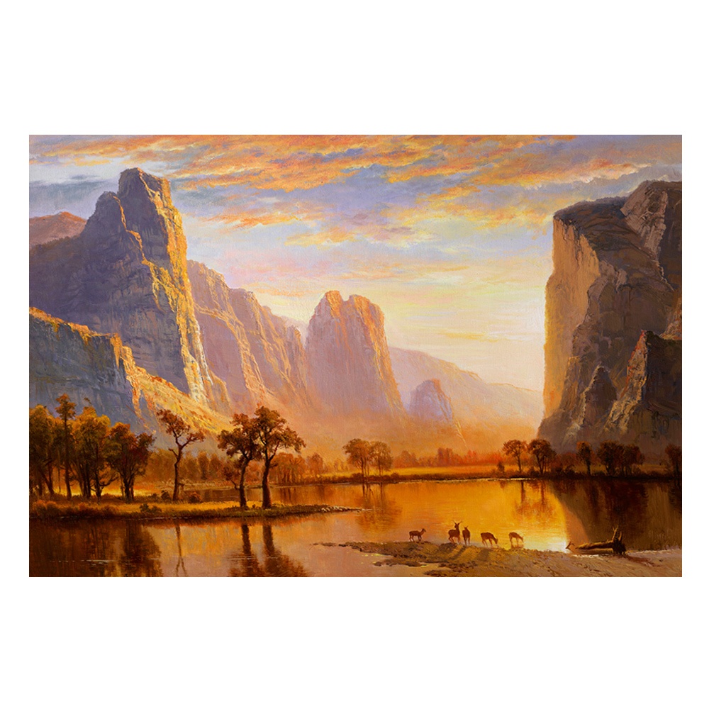 【御畫房】五鹿財神 國家一級畫師手繪油畫60&times;90cm(VF-85), , large