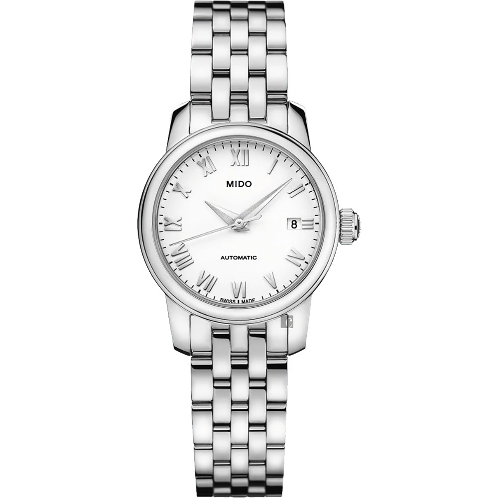 MIDO 美度 Baroncelli 羅馬機械女錶-25mm  M0390071101300